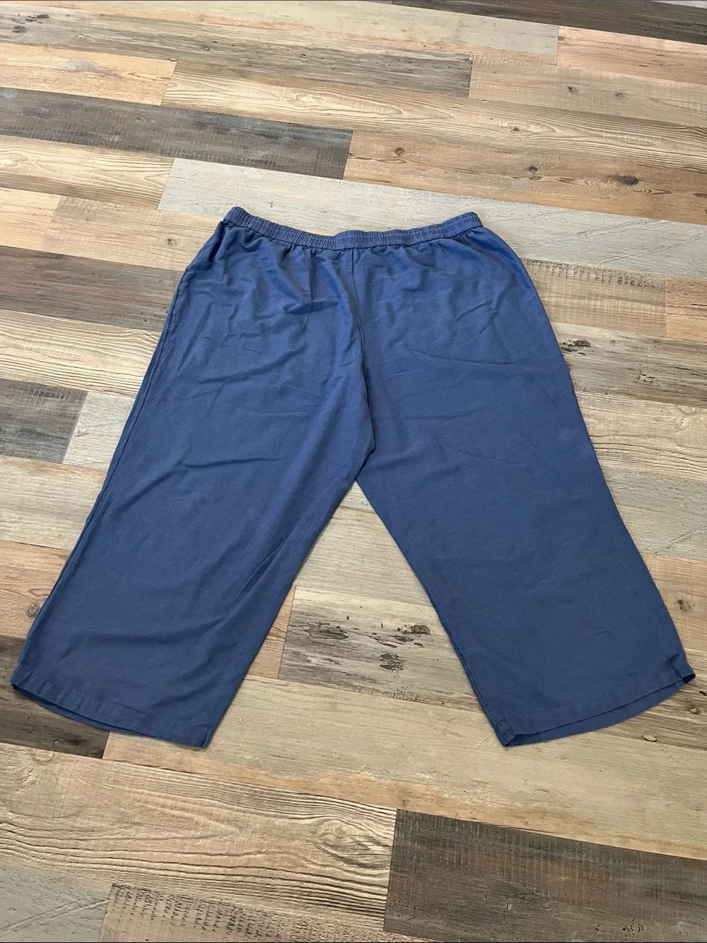 Peace Love World Women’s Indigo Drawstring Jogger Pants Sz 2X Casual TC0454